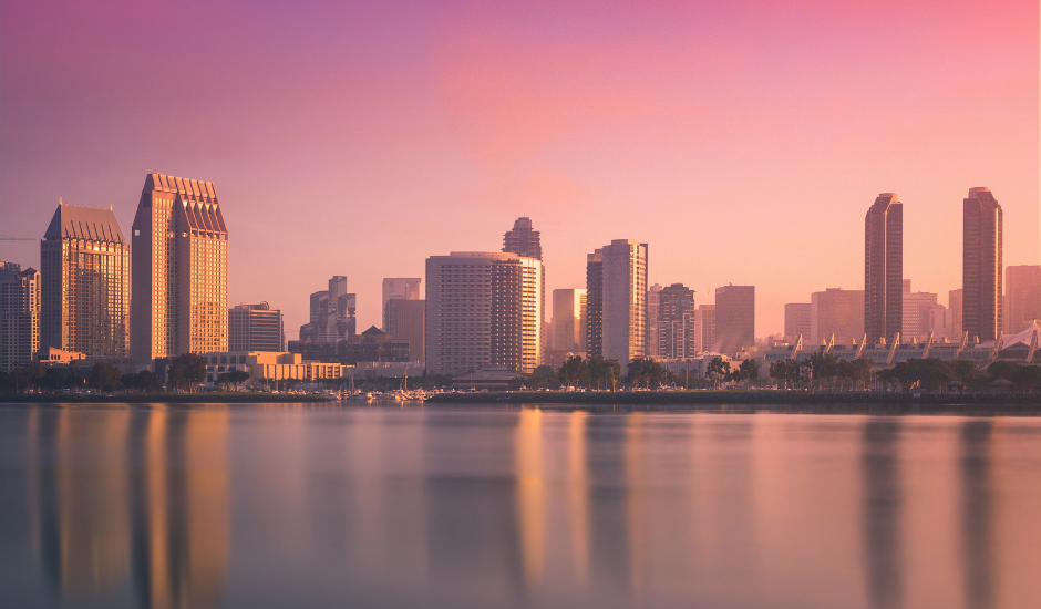 San Diego skyline.